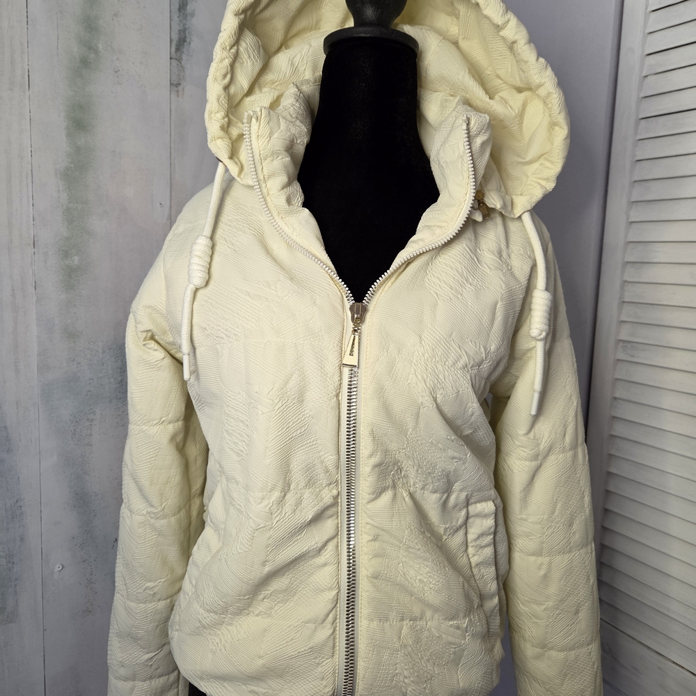 Women's Cream Hooded Jacket